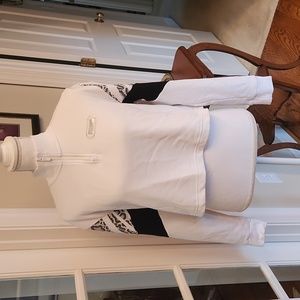 PUMA white cropped cotton top M